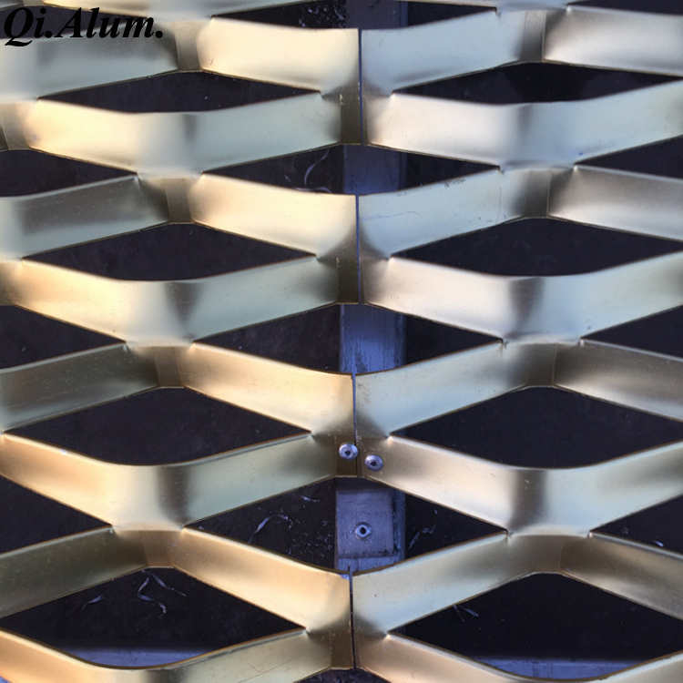 Foshan manufacturer Exterior Facade Aluminum Expanded Metal Mesh