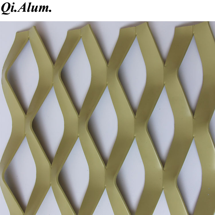 Expanded Cladding Sheets Diamond Expanded Aluminum Metal wall Cladding Panele Mesh