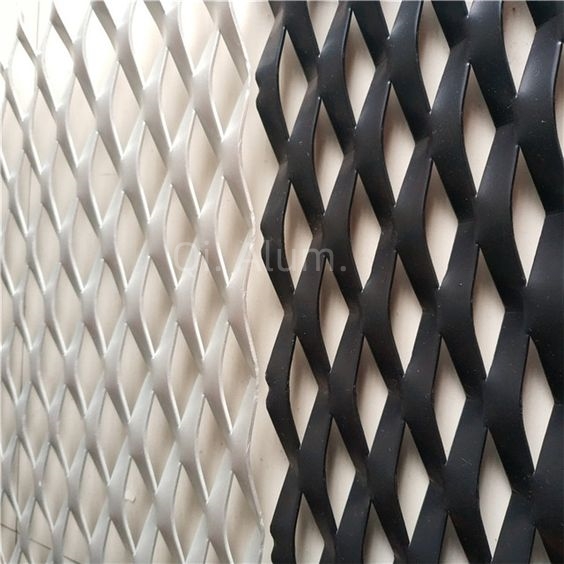 Metallic Mesh Color Aluminum expanded metal mesh color stabilization diamond hole ...