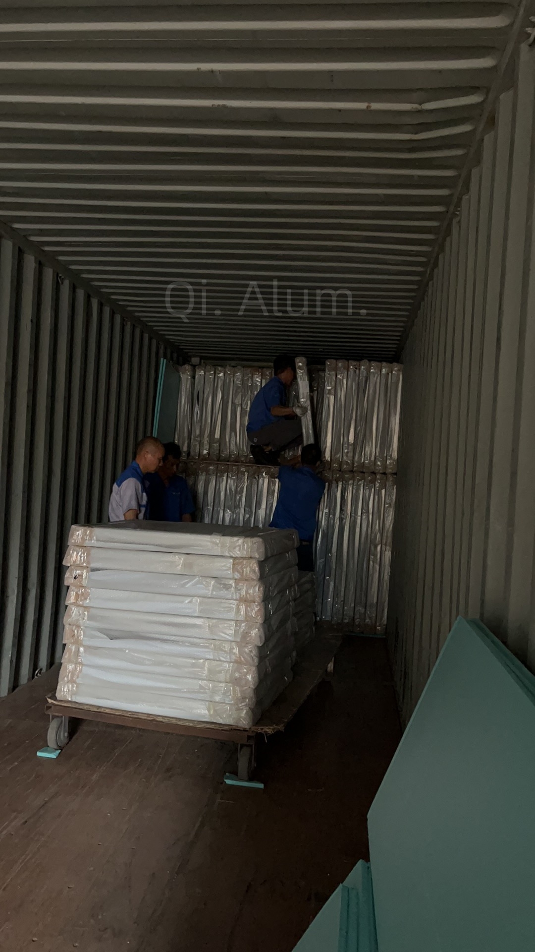 GI backpan with aluminum panel with Akzo Nobel powder D2015 AAMA2604 ...