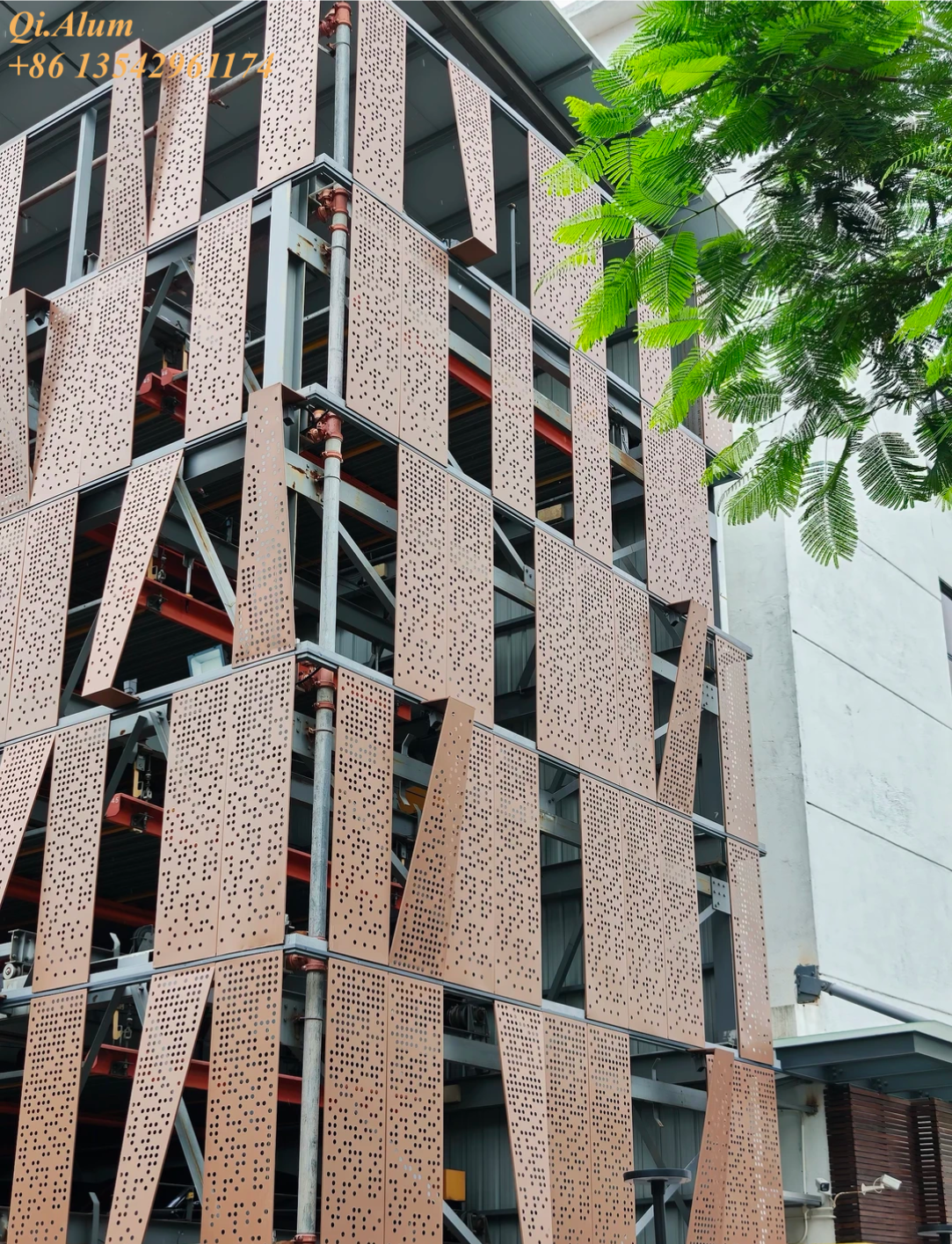 Custom Size Aluminum Perforated Facade Panel
