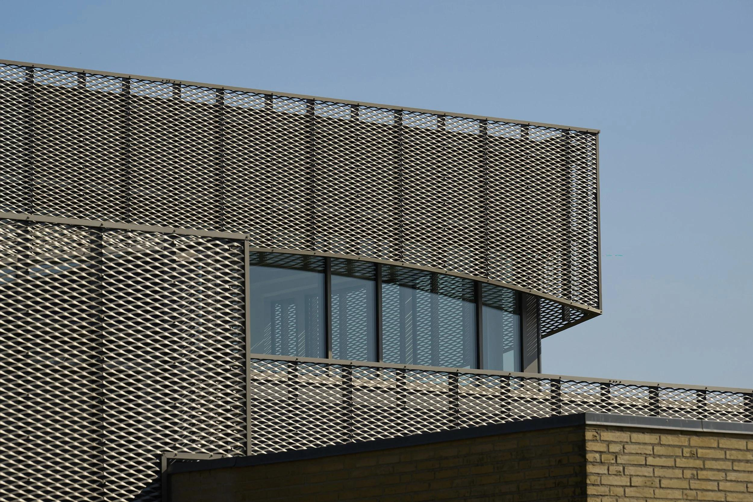 Expanded Aluminum Mesh for Curtain Wall Systems
