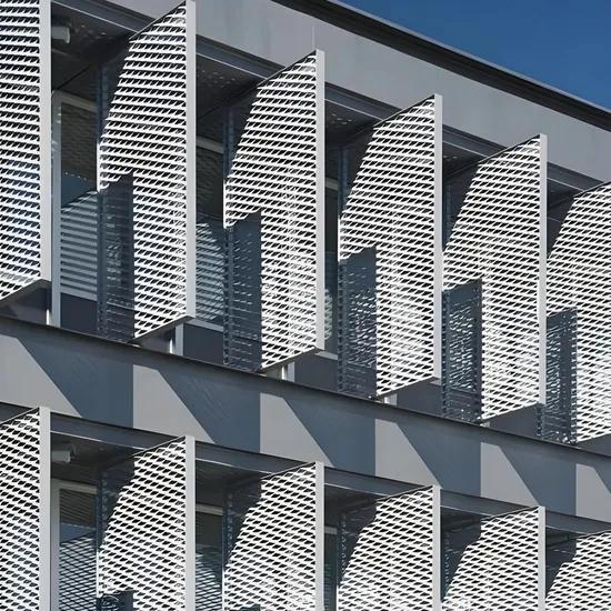 Expanded Metal Mesh for Building Equipment Screening